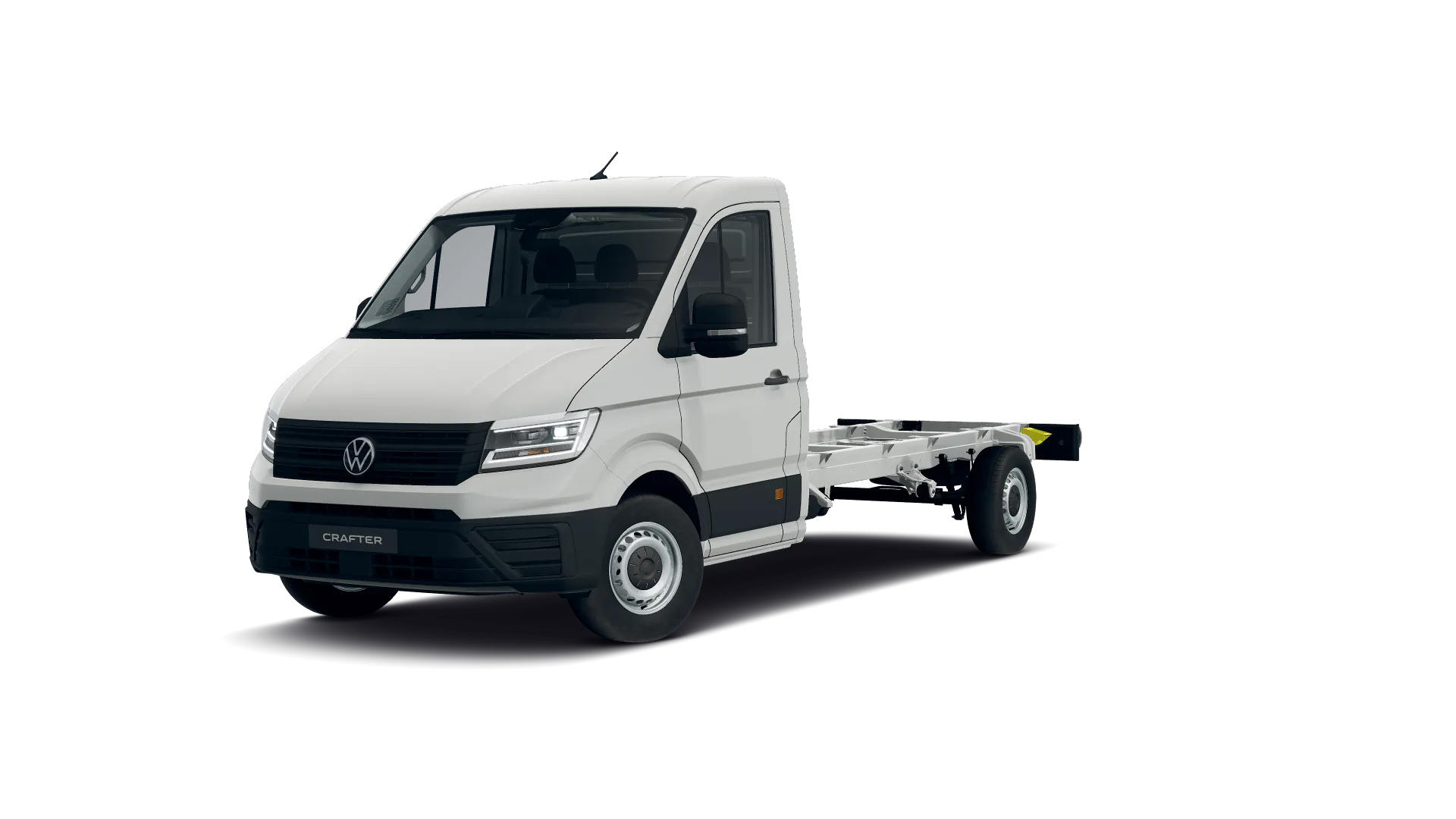Volkswagen Crafter z pojedyńczą kabiną z długim rozstawem osi