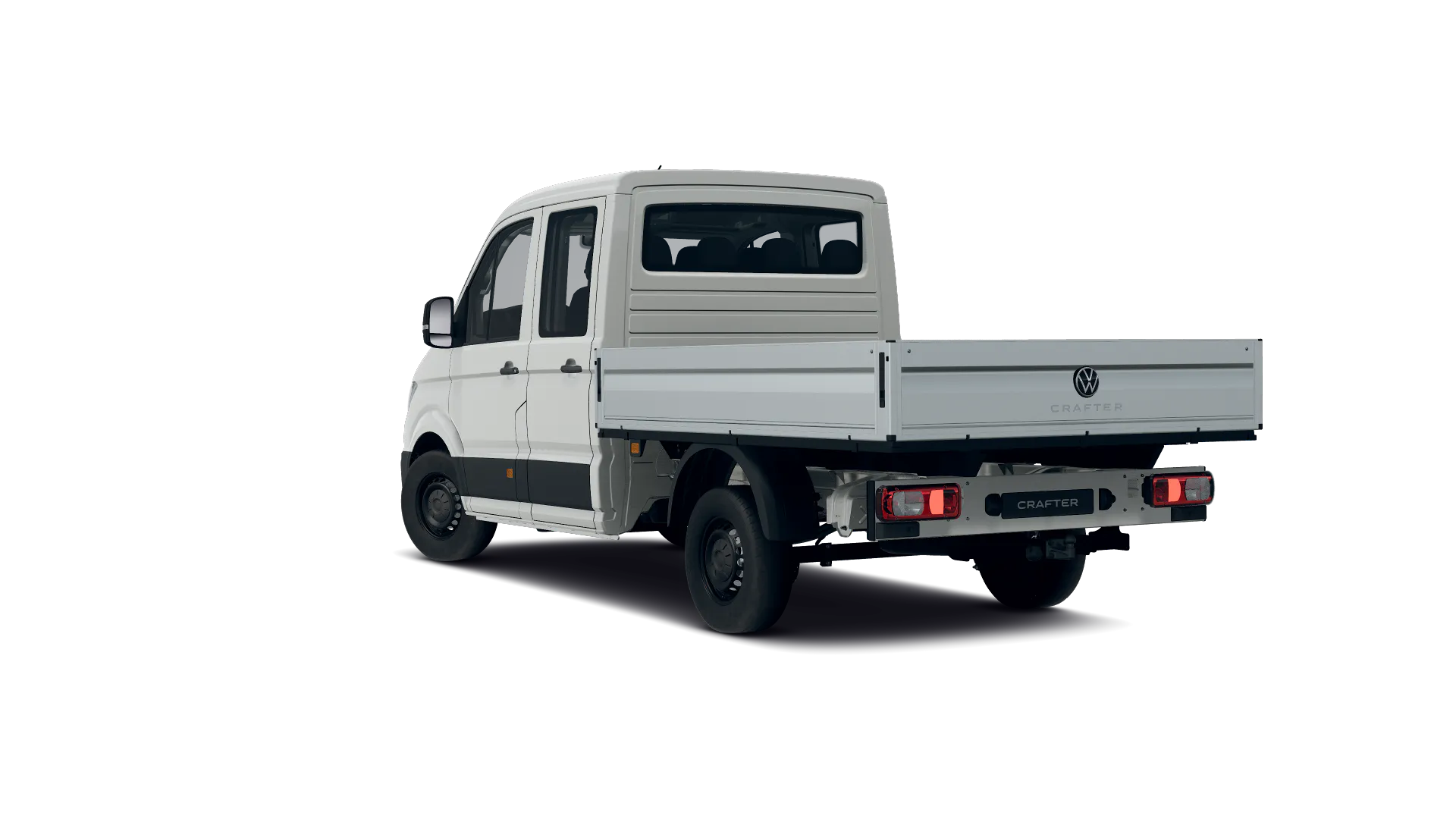 Volkswagen Crafter z podwójną kabiną ze średnim rozstawem osi