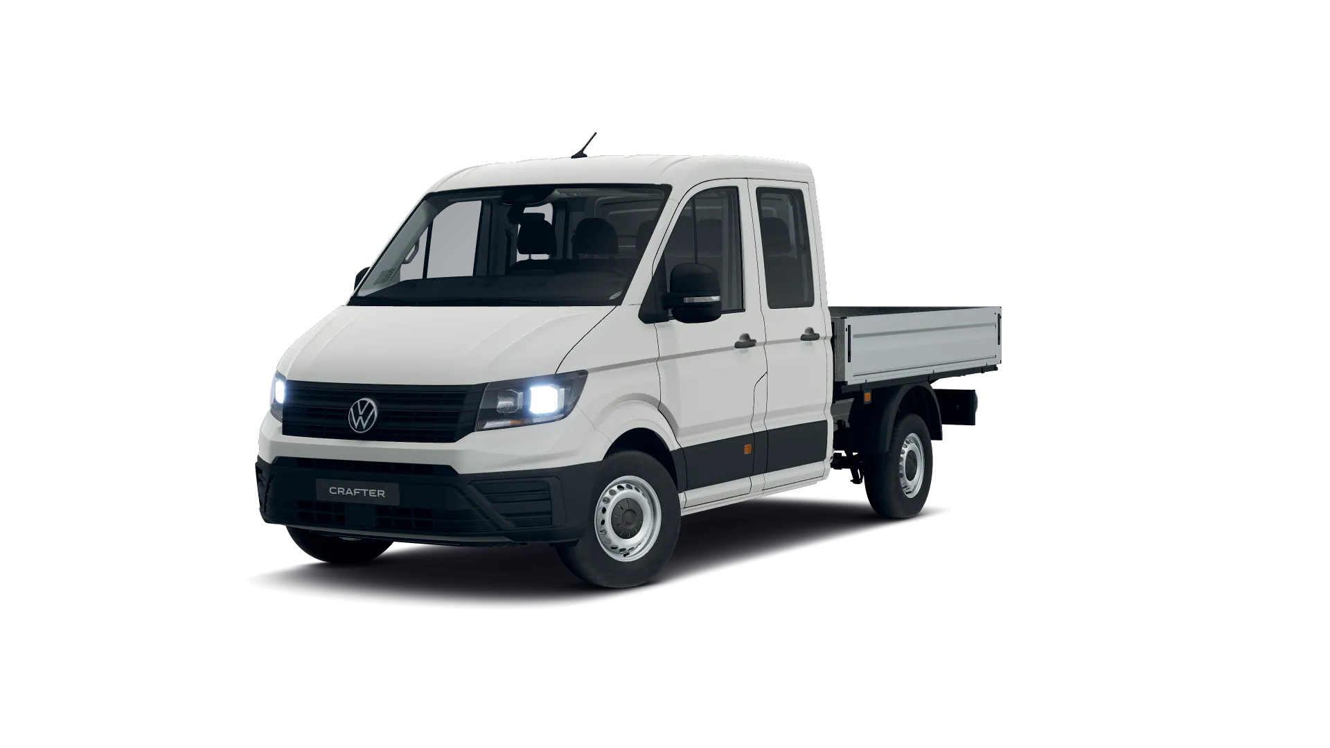 Volkswagen Crafter z podwójną kabiną ze średnim rozstawem osi