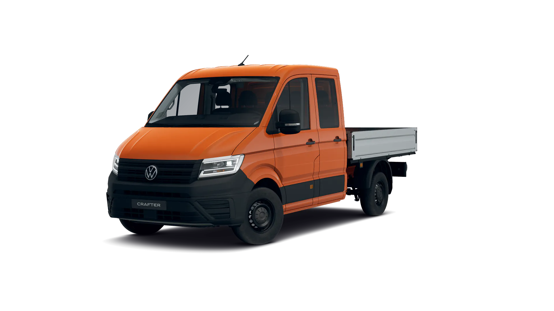 Volkswagen Crafter z podwójną kabiną ze średnim rozstawem osi