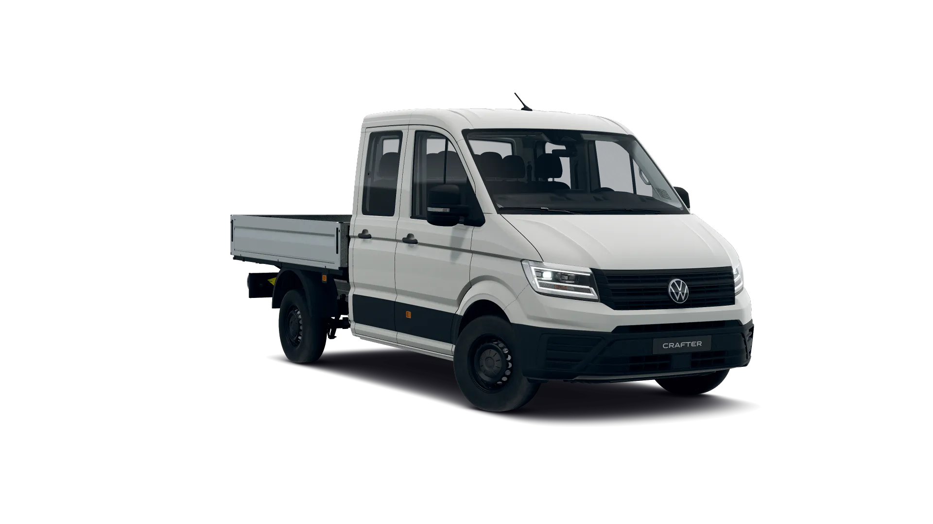 Volkswagen Crafter z podwójną kabiną ze średnim rozstawem osi
