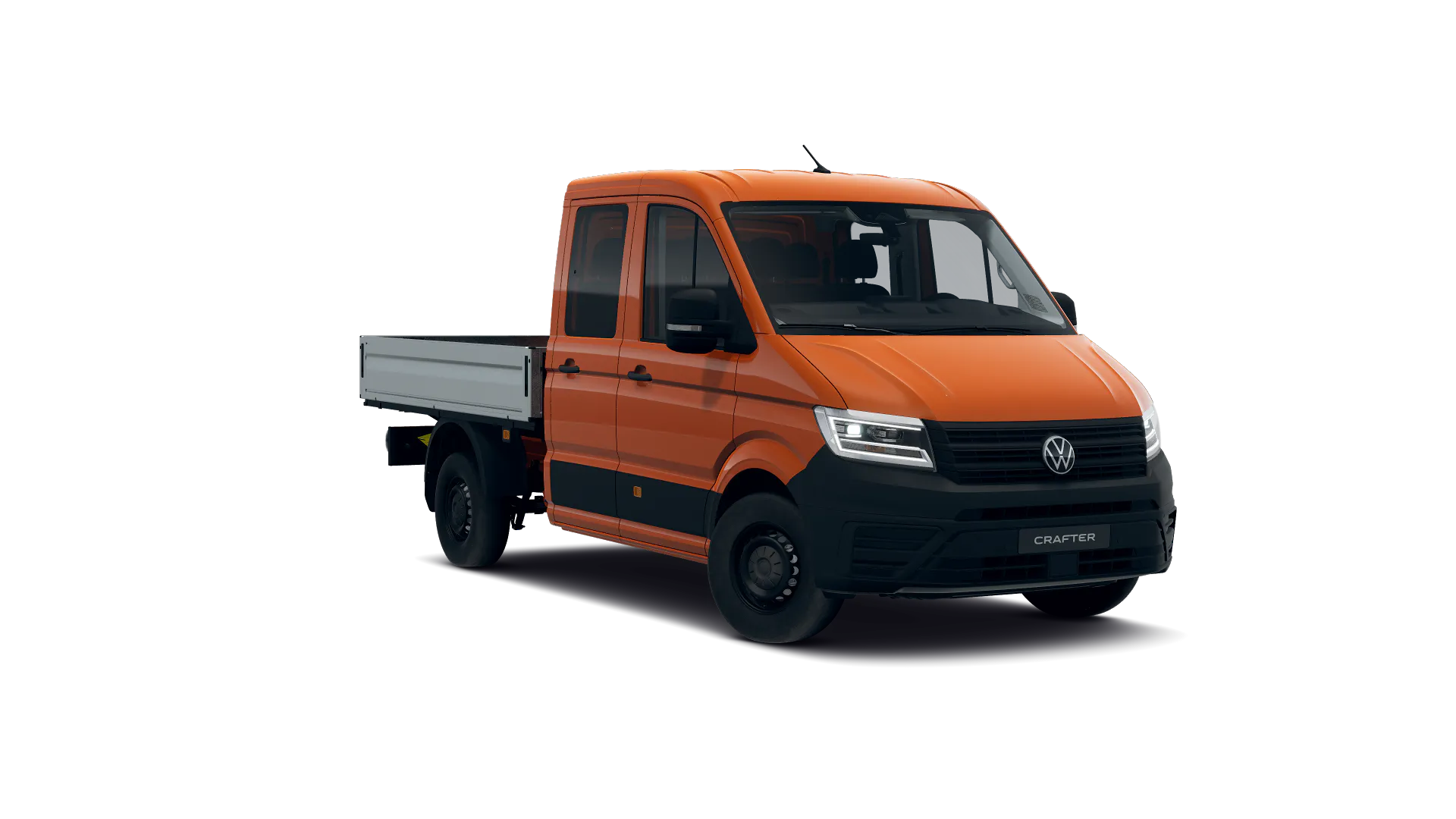Volkswagen Crafter z podwójną kabiną ze średnim rozstawem osi