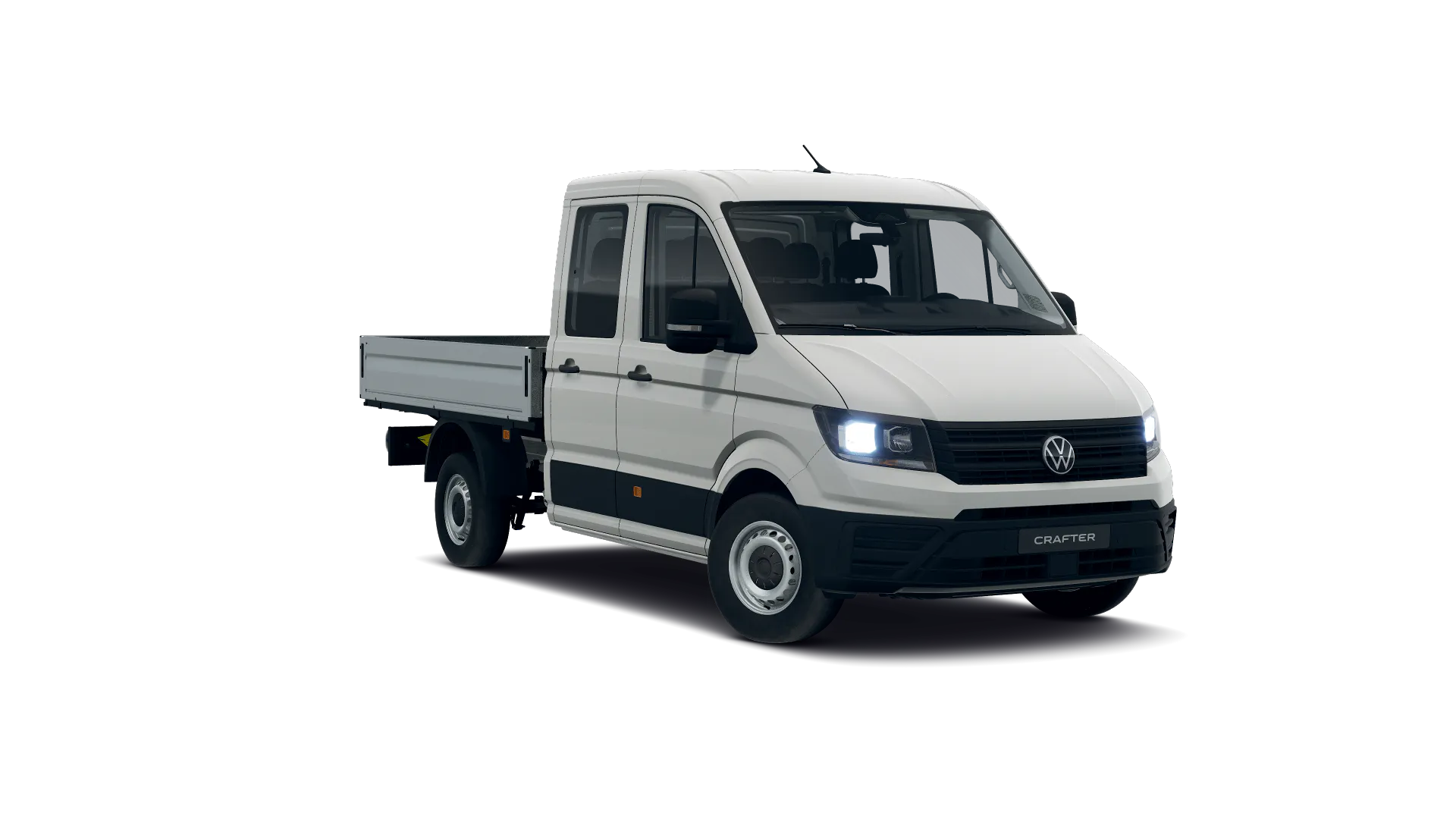 Volkswagen Crafter z podwójną kabiną ze średnim rozstawem osi