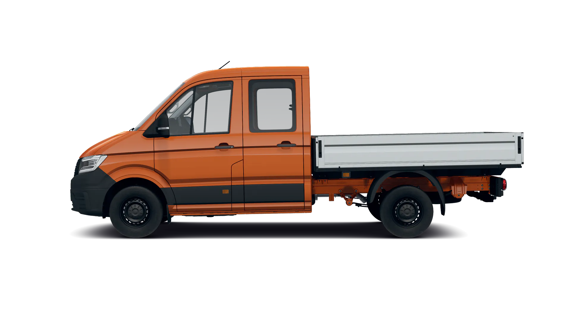 Volkswagen Crafter z podwójną kabiną ze średnim rozstawem osi