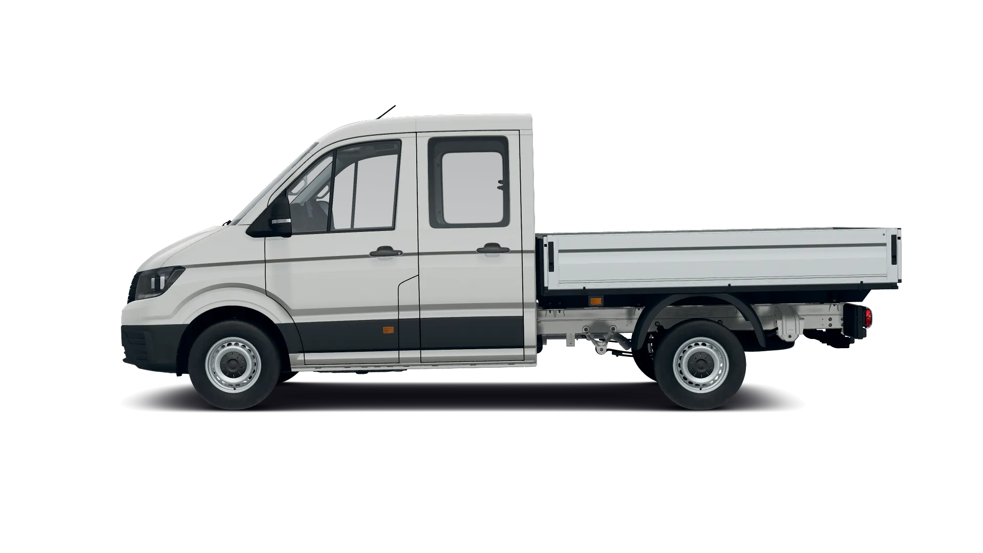 Volkswagen Crafter z podwójną kabiną ze średnim rozstawem osi