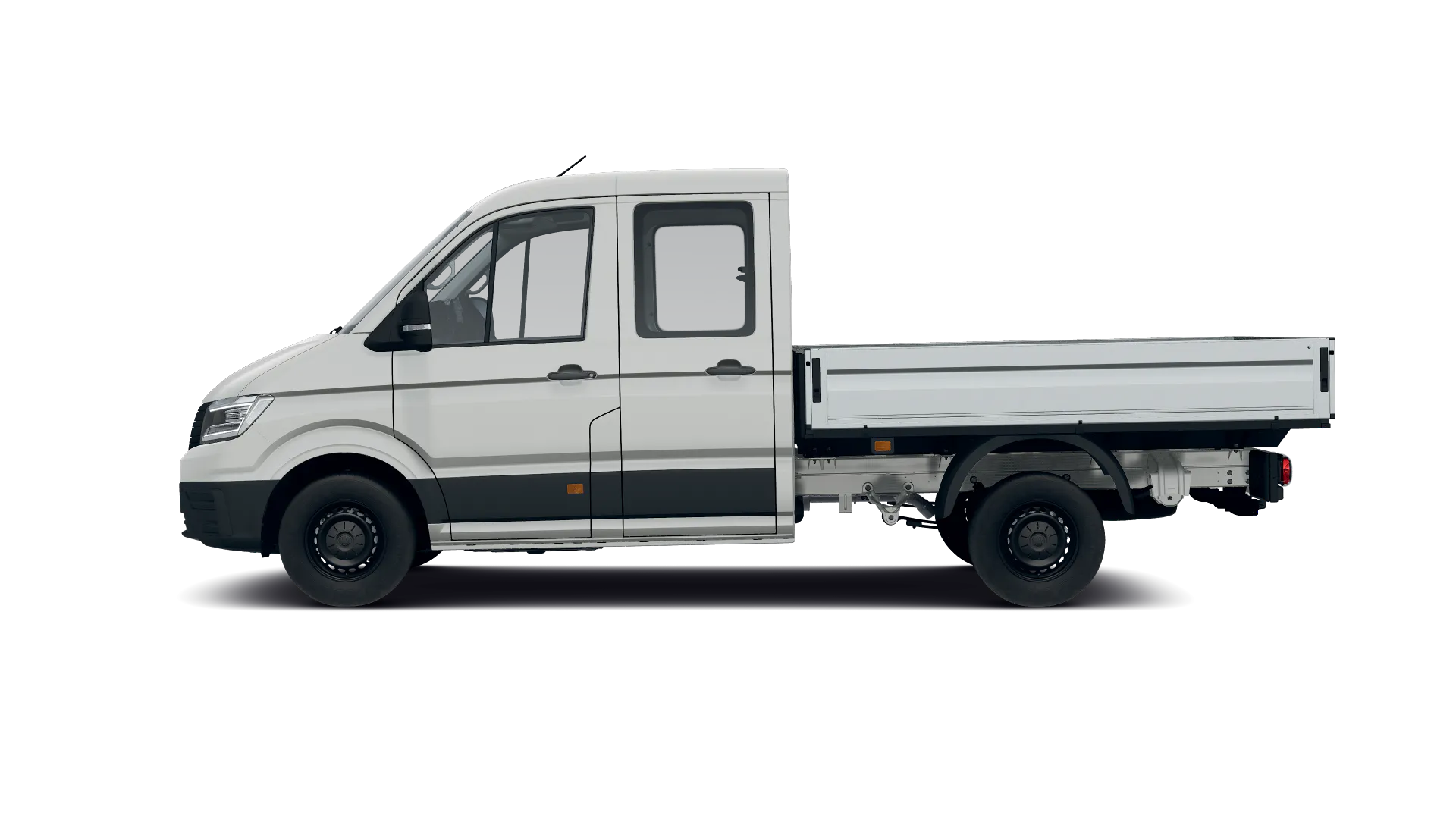 Volkswagen Crafter z podwójną kabiną ze średnim rozstawem osi